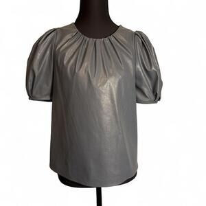 Tanya Taylor Women's Grey and Blue Shirt Size 0